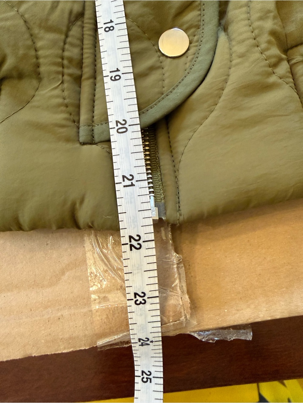 No. 6 Landmark jacket.  Quilted Olive Green Bomber Jacket - Picture 9 of 11